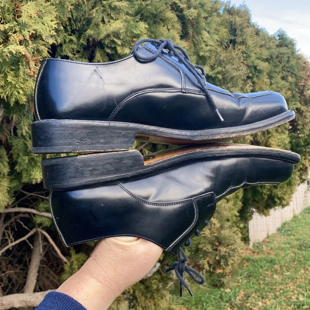 Nettleton Couture Collection Men’s Black Leather Dress Shoes Size 8 - Picture 8 of 10